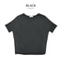 【日本製】 tシャツ レディース 半袖 デザインカットソー ボートネック 軽い イージーケア 綿モダール コットン 無地 オレンジ(FL23SS-0011W-or)